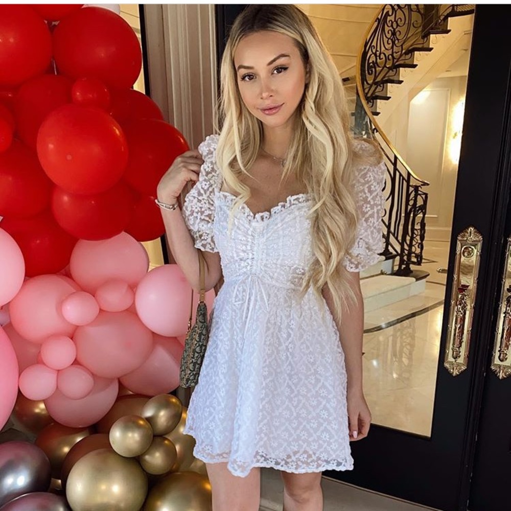 Majorelle revolve dress white
